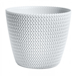 Gėlių vazonas Prosperplast Splofy DSP190, plastikinis, &Oslash; 18.7 cm, balta sp.