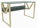 Ra&scaron;omasis stalas Kalune Design Lona 875ZNA4543, aukso sp./žalia sp.