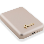 Ne&scaron;iojamas įkroviklis (Power bank) Guess GUPBM5ALGSGD, 5000 mAh, 15 W, rožinė sp.