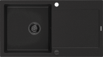 Virtuvinė plautuvė Mexen Leo, granitas, 90 cm x 50 cm x 19 cm, juoda sp.