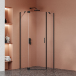 Du&scaron;o kabina Magnifity Versa Pentagonal, 3-sienų, penkiakampė, be padėklo, 80 cm x 80 cm x 200 cm