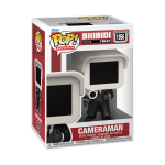 Žaislinė figūrėlė Funko POP! Animation Skibidi Toilet Cameraman 1956, 9 cm, balta/juoda