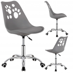 Vaiki&scaron;ka kėdė Springos HF0041, 58 x 48.5 x 80 - 90 cm, pilka sp.