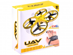 Žaislinis dronas UAV Gravity Sensor RC0573, 17 cm, geltona sp.