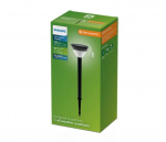 Įsmeigiamas &scaron;viestuvas su saulės baterija Philips Kyna, IP44, juoda sp.