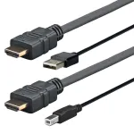 Kabelis Vivolink PROHDMIUSBAB4 HDMI / USB, HDMI / USB-B, 4 m, juoda sp.