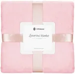 Pledas Springos Luxurious Blanket Extra Thick, rožinė sp., 200 cm x 220 cm
