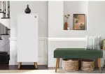 Prie&scaron;kambario baldų komplektas Kalune Design Vegas White 200 - 1070, vidaus, balta sp./žalia sp.