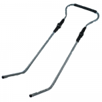 Rogučių dalis, atraminė rankena, sidabro sp./juoda sp.