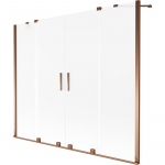 Vonios sienelė Mexen Velar Duo, 180 cm x 150 cm, rose gold/matinis