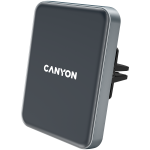 Automobilinis įkroviklis Canyon C-15, Qi/USB-C, juoda sp., 15 W