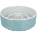 Dubenėlis gyvūnui Trixie Slow Feeder, 0.45 l, 14 cm x 14 cm, mėlyna sp./pilka sp.