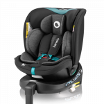 Automobilinė kėdutė Lionelo Navy I-Size, juoda sp./turkio sp., 0 - 36 kg