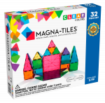 Magnetinis konstruktorius Magna-Tiles Clear, 32 vnt., įvairių spalvų