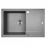 Virtuvinė plautuvė Laveo Megalo SBE_511T, Grey, granitas, 78 cm x 50 cm x 17 cm, pilka sp.
