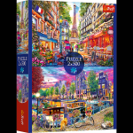 Dėlionė 2in1 Trefl European Capitals, 34 cm x 48 cm, 1000 vnt., įvairių spalvų