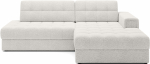 Kampinė sofa - lova Blezalt Royal, balta sp., de&scaron;ininė, 240 x 150 cm x 81 cm