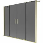 Vonios sienelė Mexen Velar Duo, 170 cm x 150 cm, brushed gold/tonuotas