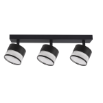 &Scaron;viestuvas lubų Light Prestige Kendal, GX53, 3 x 7 W, skaidri sp./juoda sp.