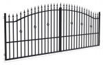 Dekoratyviniai vartai Polargos Polis W3950, 400 cm x 150 cm, juoda sp.