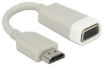 Adapteris Delock HDMI male, VGA female, 0.15 m, pilka sp.