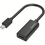 Adapteris Hama Mini DisplayPort - HDMI Mini DisplayPort male, HDMI female, 0.25 m, juoda sp.