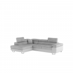 Kampinė sofa Anton Paros 05, Soft 17, pilka sp., kairinė, 202 x 275 cm x 90 cm