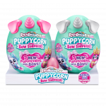 Pliu&scaron;inių žaislų rinkinys Rainbocorns Sparkle Heart Surprise Combo Puppycorn Surprise Bow, žalia sp., 27 cm