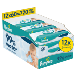 Drėgnos servetėlės kūdikiams Pampers Aqua, 720 vnt.