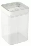 Birių produktų indas Curver Kara 0803101W53, 1.2 l, skaidri sp./balta sp.