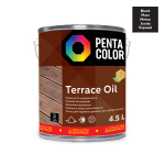 Terasų aliejus Pentacolor Terrace Oil, juoda sp., 4.5 l