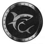 Pelės kilimėlis White Shark, 25 cm x 25 cm x 0.3 cm, juoda sp./pilka sp.