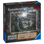 Dėlionė Ravensburger Escape: Midnight in the Garden, 70 cm x 50 cm, 368 vnt., juoda