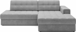 Kampinė sofa - lova Blezalt Monolith, &scaron;viesiai pilka sp., de&scaron;ininė, 240 x 150 cm x 82 cm