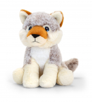 Pliu&scaron;inis žaislas vilkas Keel Toys Keeleco SE1034K, balta sp./pilka sp., 18 cm