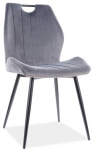 Valgomojo kėdė Arco Velvet 14, pilka sp., 46 cm x 51 cm x 91 cm