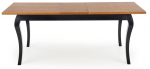 Stalas i&scaron;skleidžiamas Windsor, ąžuolo sp./juoda sp., 160 - 240 cm x 90 cm x 76 cm