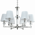 &Scaron;viestuvas kabinamas CosmoLight Doha P06285NI-WH, E14, 6 x 40 W, skaidri sp./balta sp.