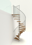 Sraigtiniai laiptai Minka Spiral Smart, 140 cm x 305.5 cm