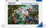 Dėlionė Ravensburger Tropical Dragons, 91.5 cm x 137.8 cm, 4000 vnt., įvairių spalvų