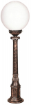 Pastatomas lauko &scaron;viestuvas Opviq BSU-68160-BKR-M3-BOP, 60W, E27, IP65, bronzos sp./ruda sp., 25 cm x 95 cm