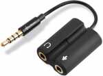 Adapteris Sharkoon PMP35 3.5 mm, 3.5 mm x 2, 0.12 m