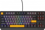 Laidinė žaidimų klaviatūra Genesis Thor 230 TKL Outemu Red, Anglų (US), juoda sp./geltona sp.