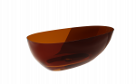 Vonia, laisvai pastatoma Besco Xara Earth Rust, 160 cm x 75 cm x 55 cm, balta sp./oranžinė sp.