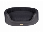 Gyvūno guolis Amiplay Elipsa ZipClean Milano, juoda, 64 cm x 55 cm