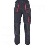 Darbo kelnės vyrams Fridrich & Fridrich FF Carl BE-01-003, juoda sp./raudona sp., 62 dydis
