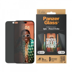 Telefono apsauginis stiklas PanzerGlass Privacy Screen Apple iPhone 15 Pro Max, -, 6.6 "