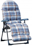Lauko kėdė Patio Samar Plus B003-04BB, mėlyna sp./pilka sp./ruda sp., 81 cm x 59 cm x 104 cm