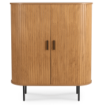 Komoda Trish, ruda sp./juoda sp., 118 cm x 100 cm x 40 cm