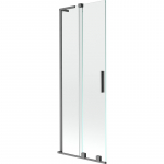 Vonios sienelė Mexen Velar L, 75 cm x 150 cm, brushed gun gray sp./skaidrus